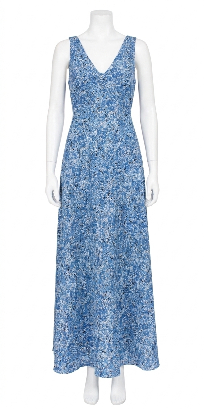 NEW CIAO LUCIA reine satin maxi dress in daisy